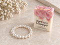 Strawberry & Champagne Soap + Mother of Pearl Bracelet