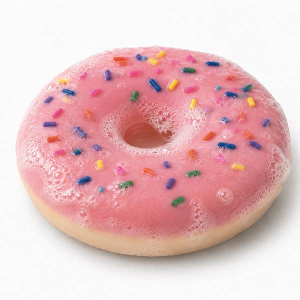 DonutBar Shea Butter Vegan Soap (Strawberry)
